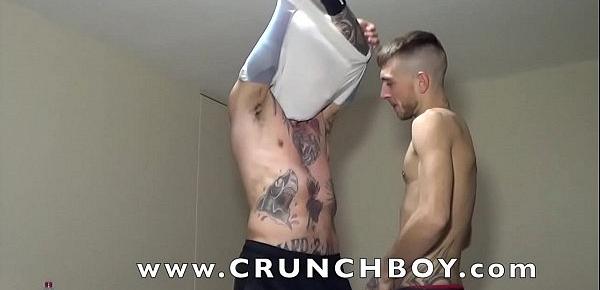  this the sexy french twink ROMANTIK fucked bareabck and breeded hole by the top xxl pornstar PIG BOY For CRUNCHBOY STUDIOS